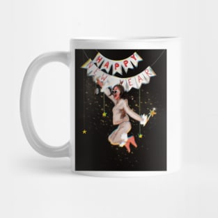 Happy New Year Party Girl Mug